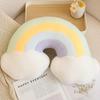 Natural Plush Pillow Stuffed Soft Shooting Star Heart Flower Rainbow Cloud Moon Crown Decor Sofa Chair Cushion Kids Gift
