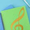 Flexible 20 Pages Piano Music Score Folder A4 Music Book Clip Sheet Note Folder Piano Paper Sheets Music Binder For Practice