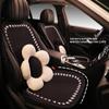 Geely Car Seat Cushion: Plush Winter Houndstooth Border for Xingrui, Xingyue L, Binyue, Binrui