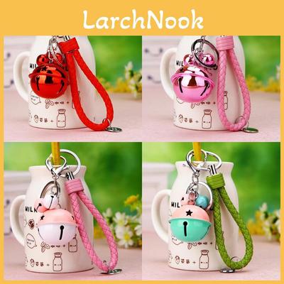Stylish Metal Bell Keychain With Woven Rope For Unique Gifts And Accessories