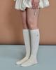 Ojji Knee-High Wool Socks Ivory Ozayfa302I