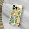 Cute Role P-Peter R-Rabbit Phone Case For iPhone 16,15,14,13,12,11 Pro,Max,Plus,X,XS,XR,SE,Mini Transparent Soft Cover
