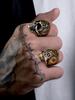 Masonic Rings for Men Woman Stainless Steel Size 7-14 Square 3D Skull Signet Rings Freemason Symbol Masonic Jewelry Gift
