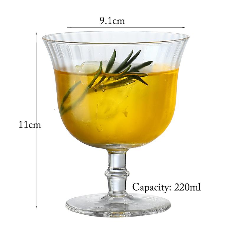 Cocktailglas mit langem Stiel, Champagner, Martini, Weingläser, 1 Stück