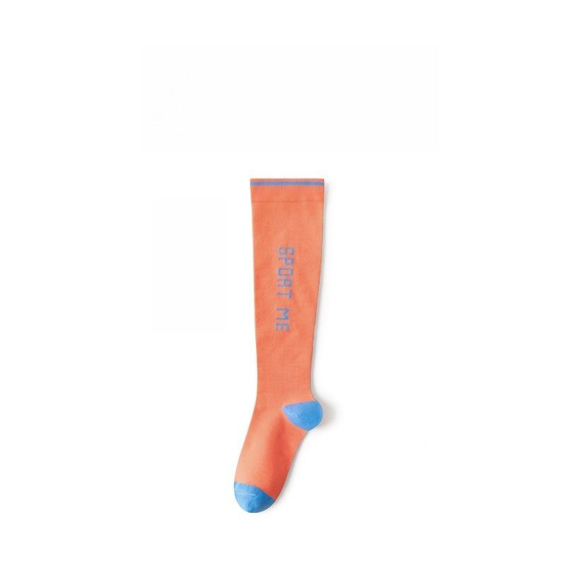Sports muscle energy compression socks women's fitness running skipping rope pressure thin leg calf socks four seasons thin long tube sweat-absorbent