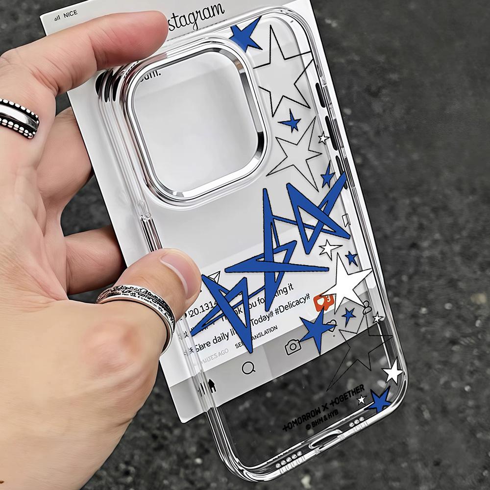 Korean Hot T-TXT Star Phone Case For Samsung Galaxy S25 S24 S23 S22 S21 S20 Note20 FE Ultra Edge Plus 4G 5G Transparent Cover