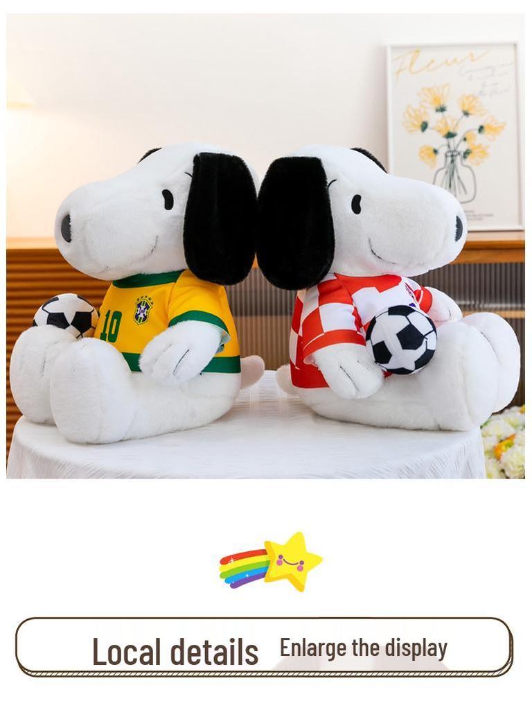 Snoopy Football Plush Toy Figurine