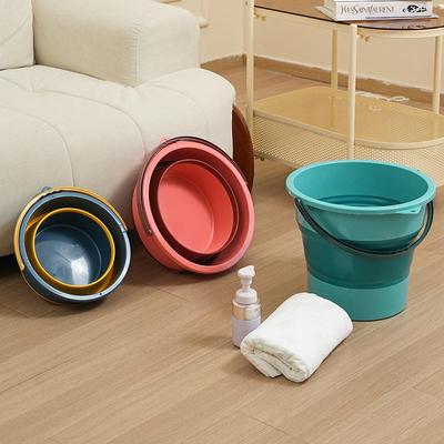 Seau Pliable Portable pour Bain de Pieds et Transport d'Eau