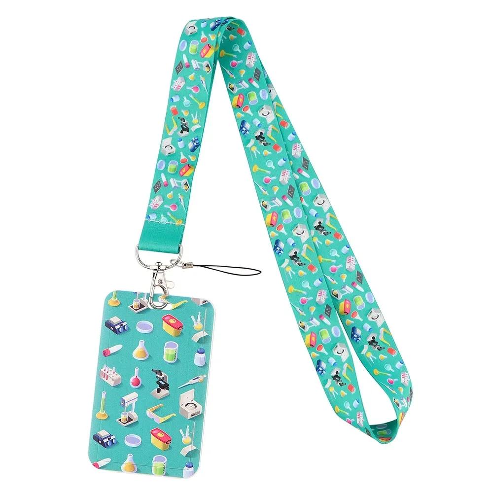 Lanyard Medico Infermiere Cinghie da Collo Porta Badge Tesserino Portachiavi Ciondolo Portachiavi Cellulare Copri Tessere Custodia Borsa