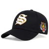 Fashion S Letter Side Tiger Embroidery Baseball Caps Spring and Autumn Outdoor Adjustable Casual Hats Sunscreen Hat