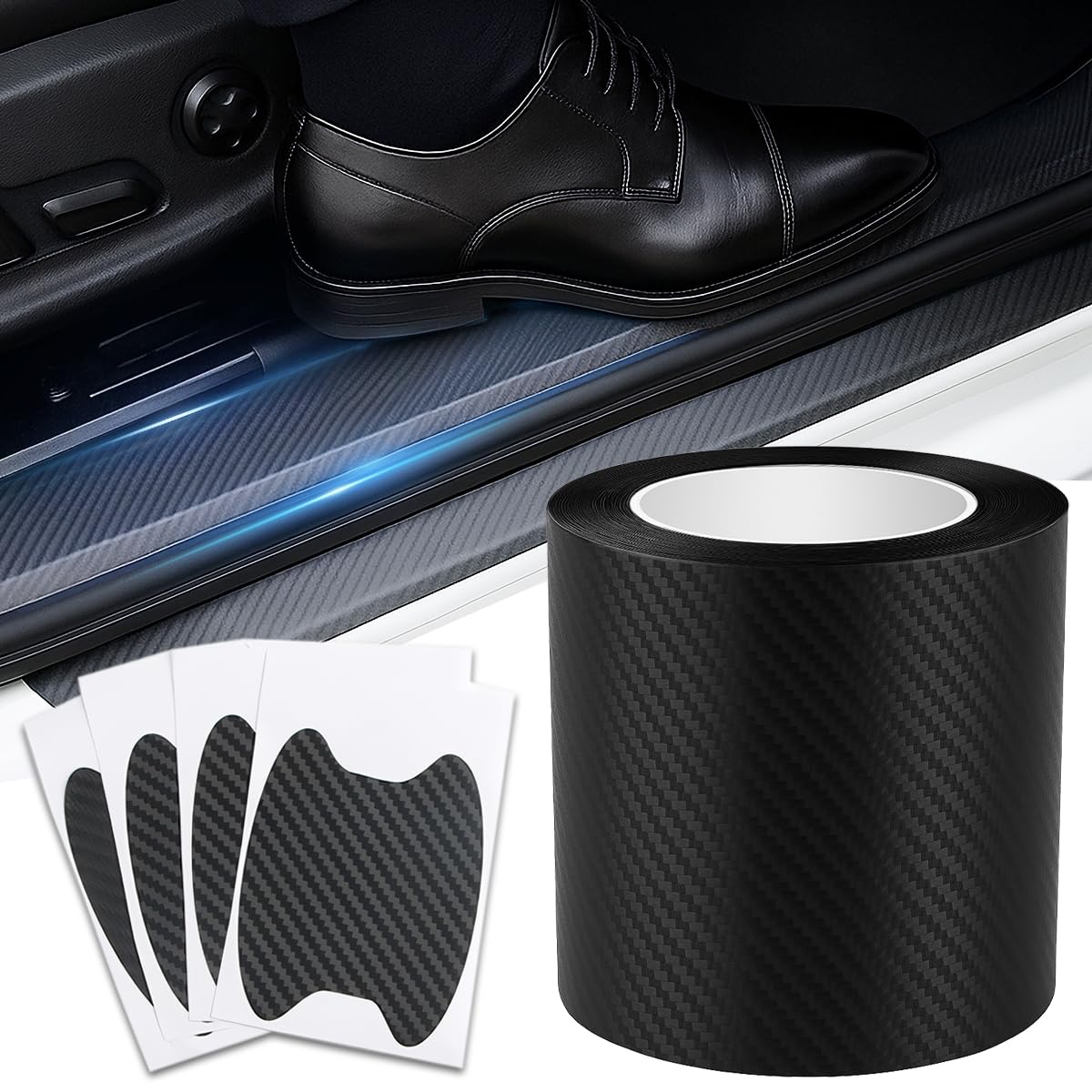 

Защитная пленка для автомобиля TOMIRAI, Защитная лента для автомобиля, Для обслуживания и защиты вашего автомобиля Width 7CM x length 5M чёрный