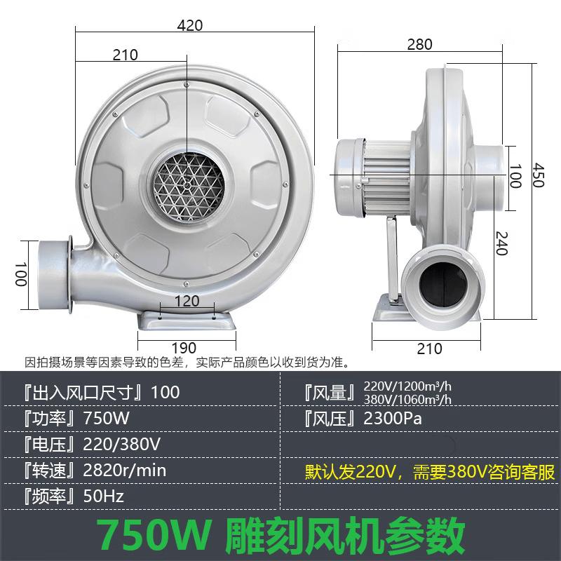 Medium Pressure Centrifugal Blower Fan CN Plug (adapter Included)