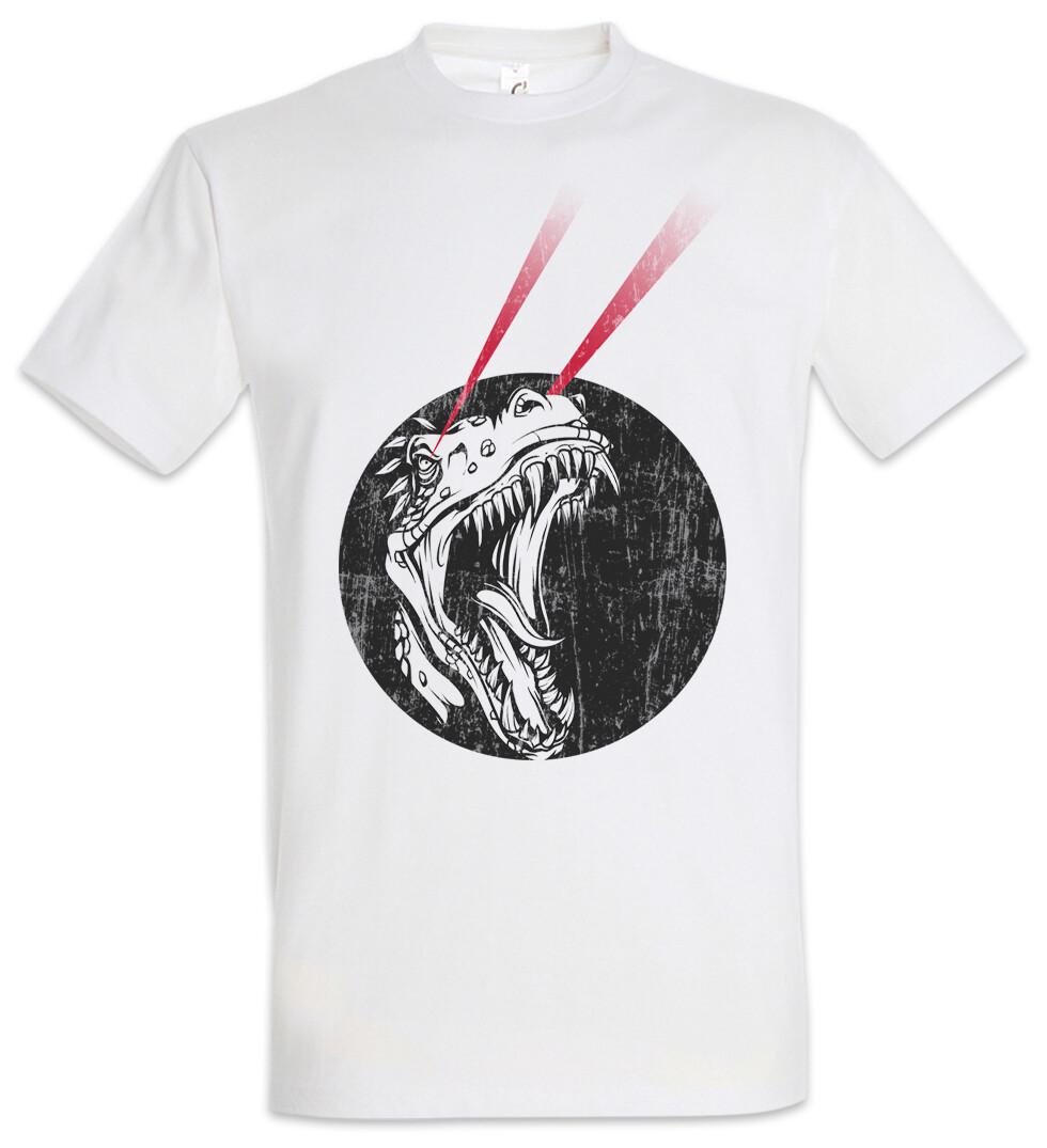 Laser T-Rex T-Shirt Mens Womens Tees Top Tyrannosaurus Robot Fun Geek Rex Nerd Dinosaur Cyborg 2XL