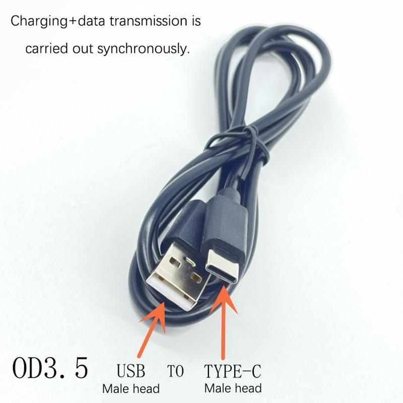 0.3-2M 1A Usb C-Type Universal High-Quality Power Data Cable Car Multimedia Player Wireless Android Auto 4-Core Connection Cable