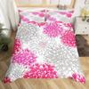 Black and White Floral Down Comforter Set Bedding Set 3-piece Coverlet Set