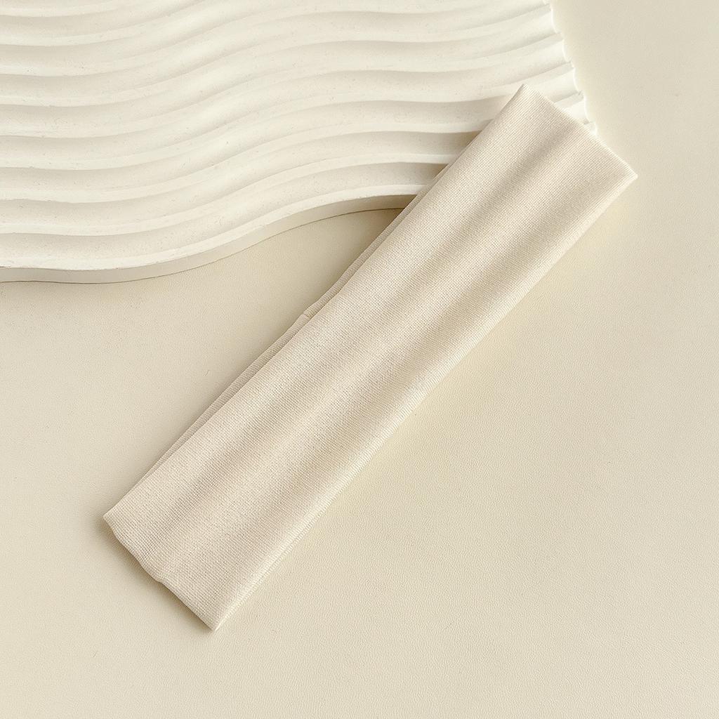 1Pc Unisex Solid Color Sweat-Absorbent, Soft, Breathable Simple Hair Tie Suitable for Fitness, Running, Yoga, High Elasticity Sports Headband