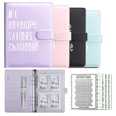 100 Envelope Challenge Binder Couple Challenge Event Save Together Challenge Notepad Savings Folder A5 Binder Budget Envelopes