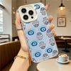 Hamsa Hand and Evil Eye Pattern Shockproof Phone Case for Iphone 16 15 14 13 12 11 Pro Max/Mini Anti-Scratch Premium Hard Cover