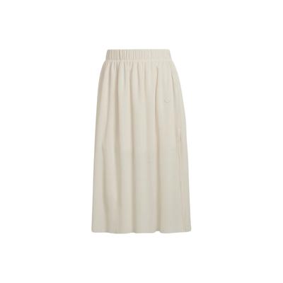 Originals Solid Color Split Midi Skirt Women Skirts White HF7545