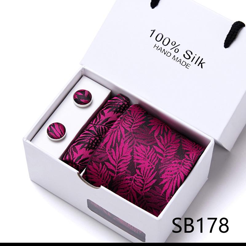 New Men'S Tie Set Gift Box 5-Piece Set Group Tie Business Dress Tie