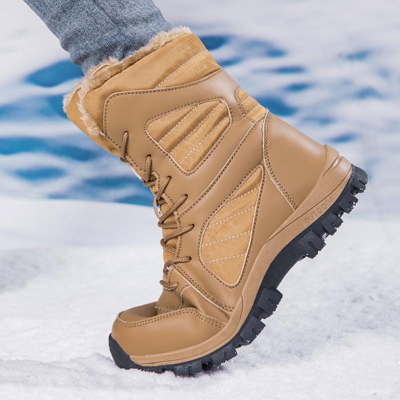 Women's/men's Winter Shoes Women's High Top Shoes Cotton Shoes Outdoor Shoes Snow Boots Large-sized Winter Boots