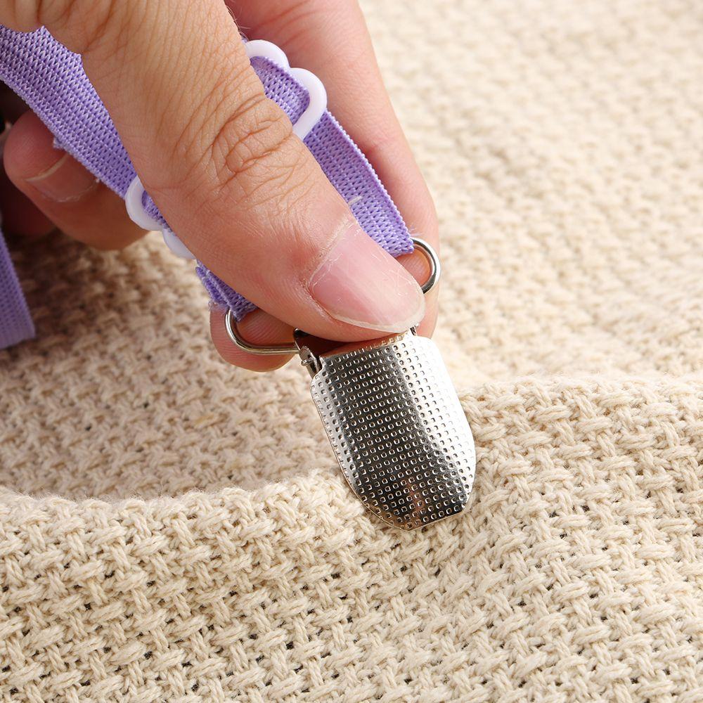 Living Grippers Suspenders Non-slip Straps Elastic Belt Fastener Bed Sheets Buckle Mattress Clip