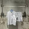 Unisex Y2K Streetwear Hoodie Jogger Set Cotton Blend Loose Fit Casual Outfit Men Women