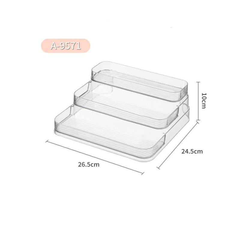 PET Transparent Storage Box for Cosmetics, Kitchen, Skincare, and Bathroom Organization