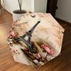 1PC Eiffel Tower Flowers Umbrella-8-Rib Reinforced, Automatic Open, Lightweight & Durable, Cute Fashion Accessory for Outdoor, Beach, or Casual Use, B