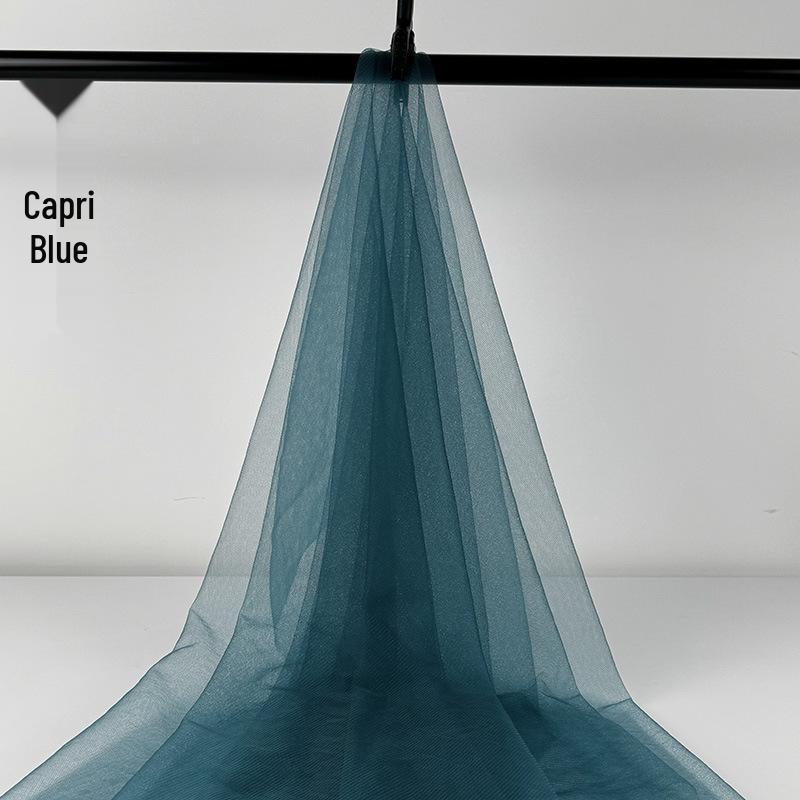 Blaues Gaze-Weichgarn für Kindergartenbühnen- und Decken Dekoration, Abschlussfeier Szene