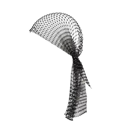 Strass Pirathatt Elastisk Snood Skjerf Lue Maskeradeball Cosplay-arrangementer Nett Hullet Ut Hodeskjerf