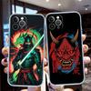 LO55 Japan Samurai Mask Soft Shell Transparent Phone Case for Samsung Galaxy A04 A04S A14 A23 A34 A54 M23 M33 M52 M53