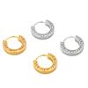 Trendy European and American Zirconia Earrings: Simple, Fashionable Ear Studs with Niche Design