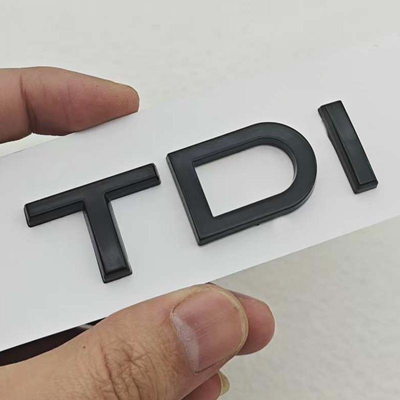 3D ABS Car Letters Logo 2.4 3.6 3.8 4.2 TDI Sticker Rear Trunk Emblem Badge For Audi A3 A4 A5 A6 A7 A8 Q3 Q5 Q7 Q8 Accessroies
