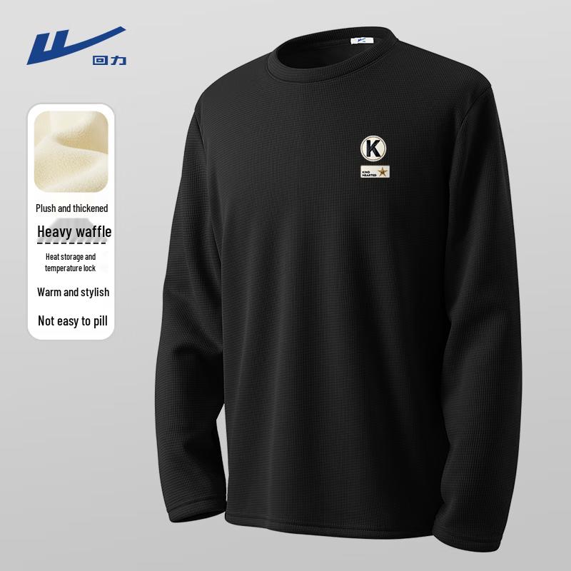 Warrior Men s Fleece-Lined Waffle Knit Long Sleeve Thermal Base Layer M