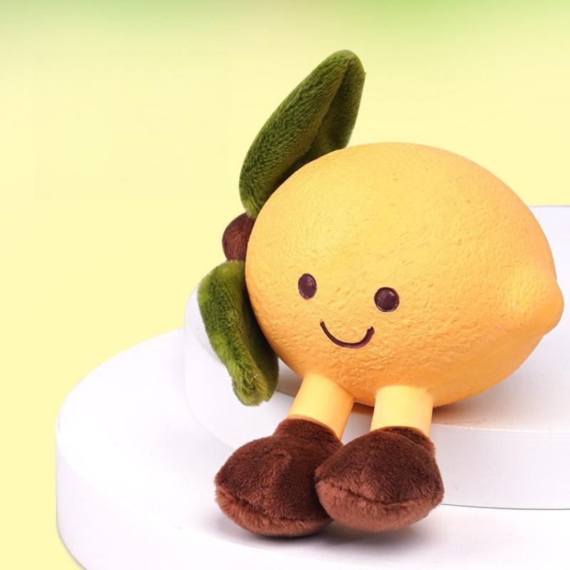 Latex Plüsch Simulierte Frucht Hundespielzeug Geräuschdämpfend Zähneknirschen Geeignet für Haustierspielzeug für Alle Körpertypen