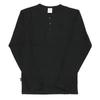 AVIREX Daily Series Henley Neck Long Sleeve T-Shirt 6153482 XL black