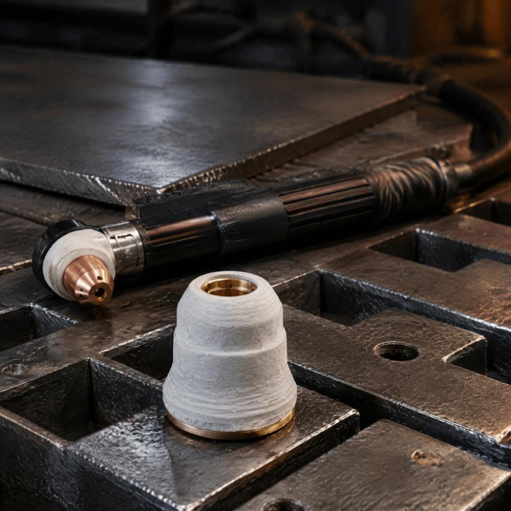 Compact Design Protective Shield Cap Universal Fit Plasma Cutting Torch Cap For Plasma Torch