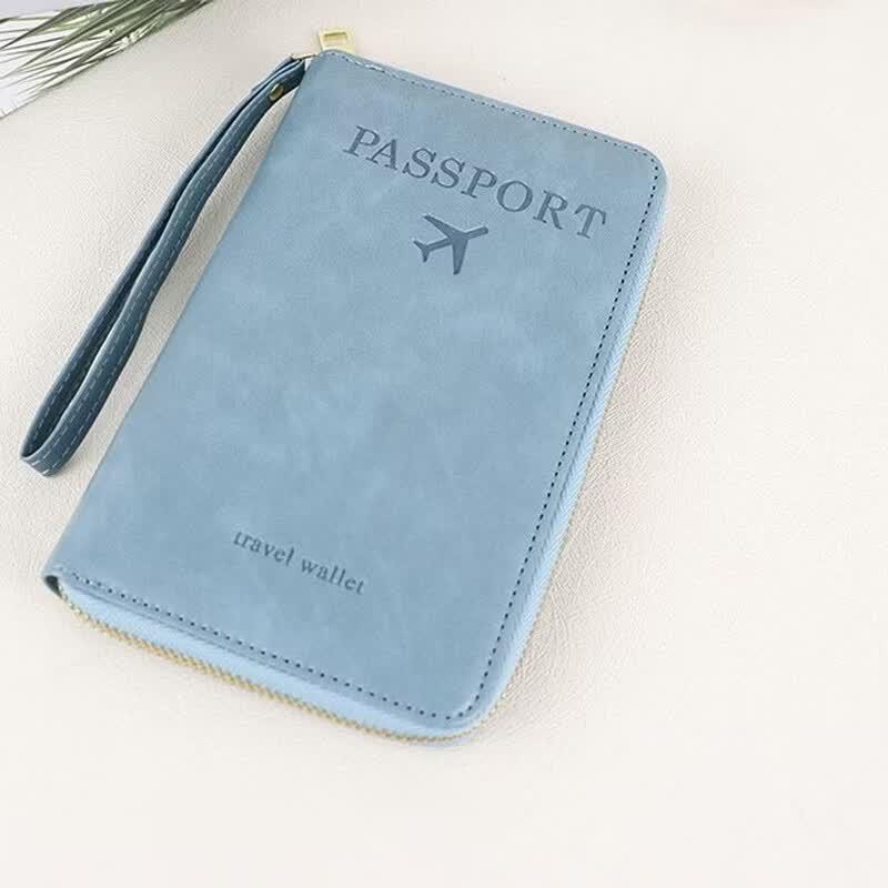 DCLOUD RFID Passport Holder Wallet небесно-голубой