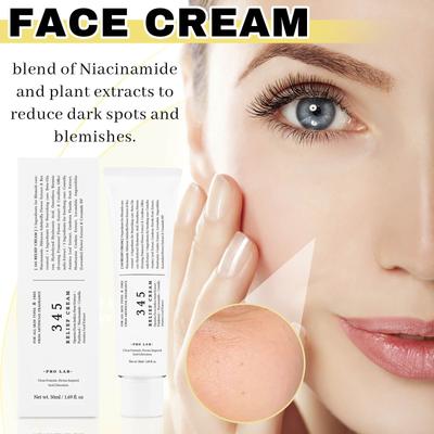 Crema calmante 345 Hidratante facial diario Tratamiento de manchas Calmante Reparador Hidratante