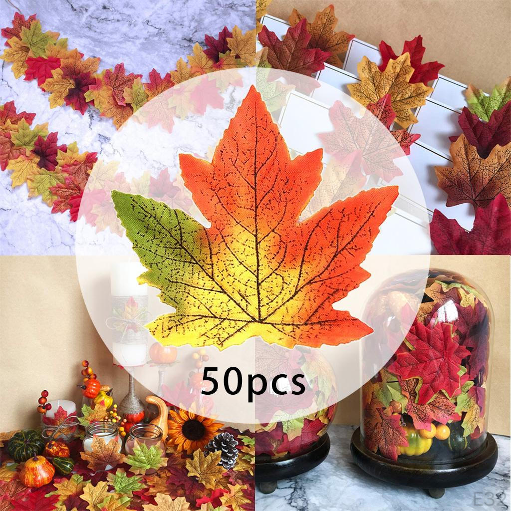 11 Colors Artificial Leaves Leaf Wreath Festival Holiday Wedding Shower Decorations Crafts