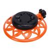 Lawn Sprinkler with Metal Decorative Base 8 Patterns Stationary Water Sprinkler for Watering Yard Lawn Garden