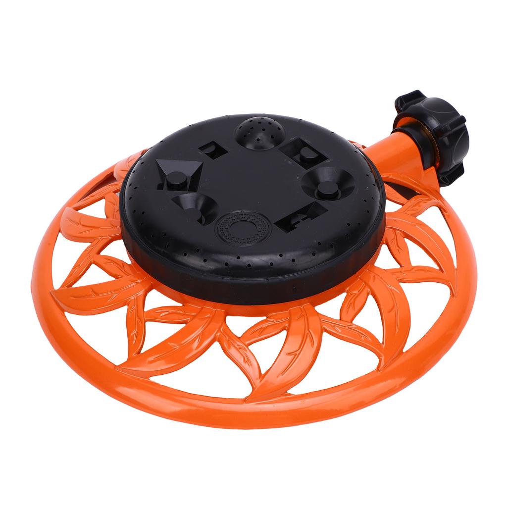 Lawn Sprinkler with Metal Decorative Base 8 Patterns Stationary Water Sprinkler for Watering Yard Lawn Garden