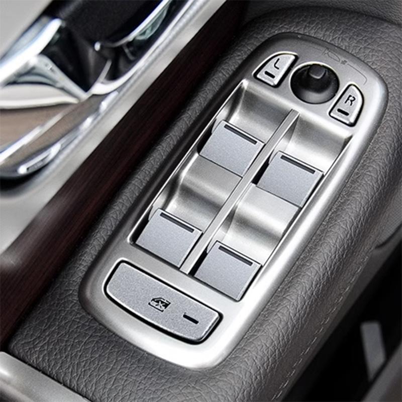 For Jaguar XF Sticker Gear Button Accessories For Car Interior Replacement Parts X250 Center Console Button Cover 2010 To 2015