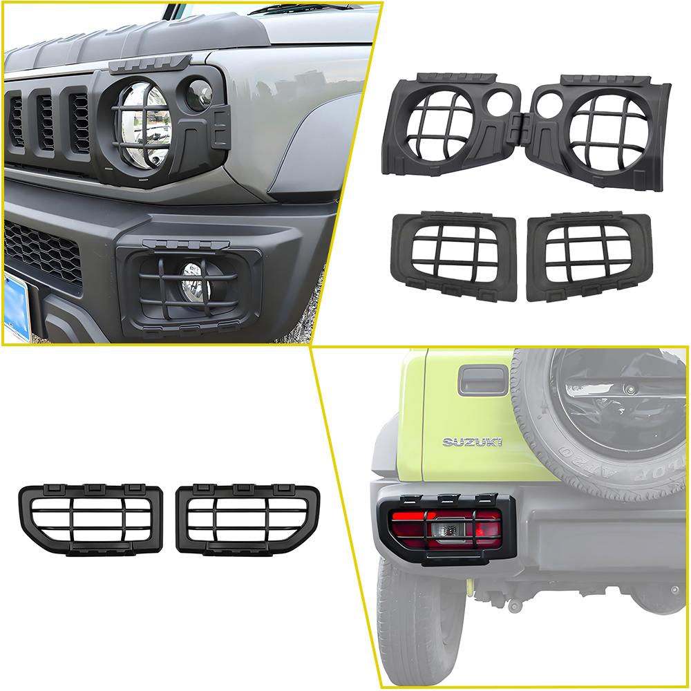 Front Light Taillight Cover Trim Kit For Suzuki Jimny JB64 JB74 2019-2026 Fog Light Guard Decoration Exterior Tuning Accessories