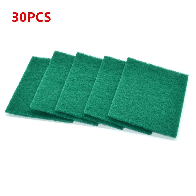 10/20/30Pcs Scrub Pads Household Kitchen Oil Removal Dishwashing Pot Pads Scratch Free Multipurpose Reusable Cleaning Dishrag