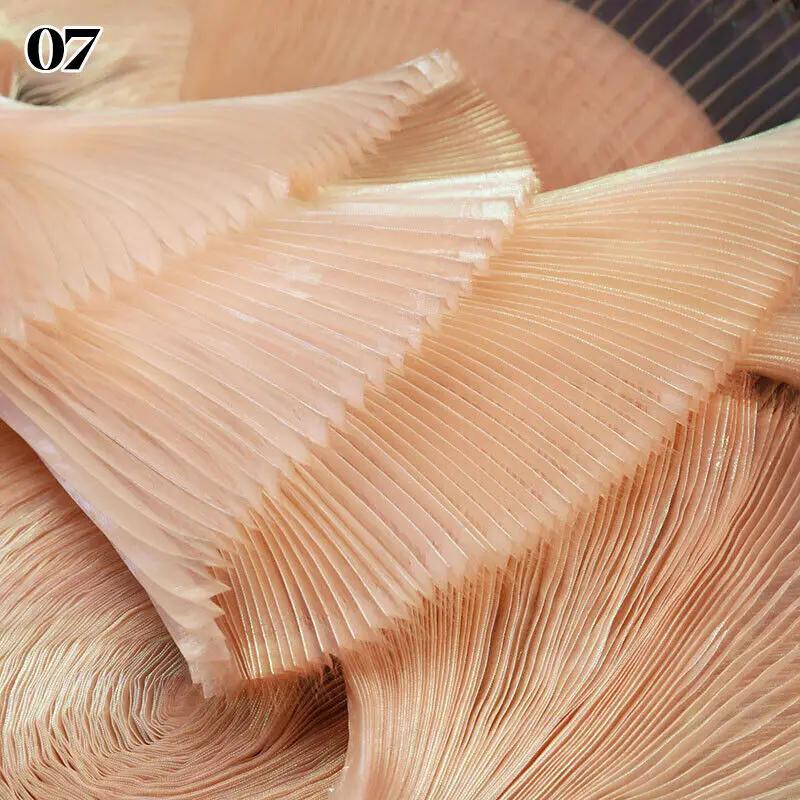100x140cm Laser Pleated Fabric Crinkle Wedding Photography Background Stage Decors DIY Women Dress Suit Diy Sewing Material