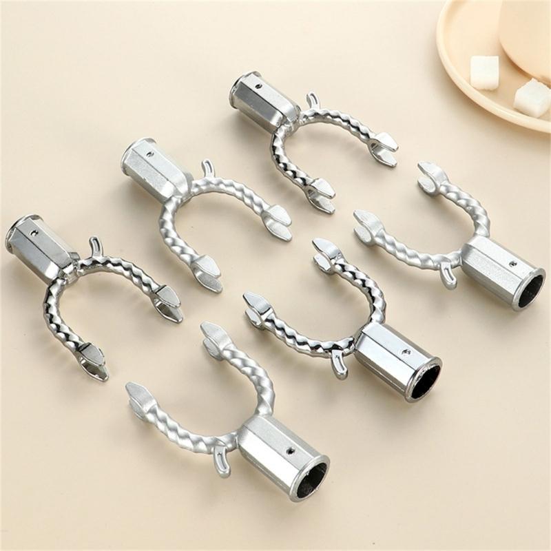 Reinforced Aluminum Alloy Laundry Hook Accessories 19mm Thickened Tube Secure Threaded Connection Home Use