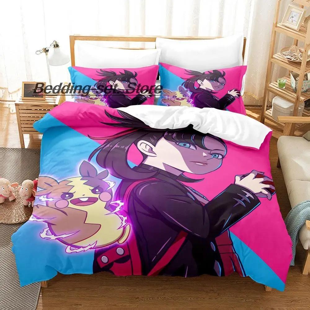 Marnie Bedding Set Single Twin Full Queen King Size Bed Set Aldult Kid Bedroom Duvetcover Sets 3D Print Anime Bed Sheet Set