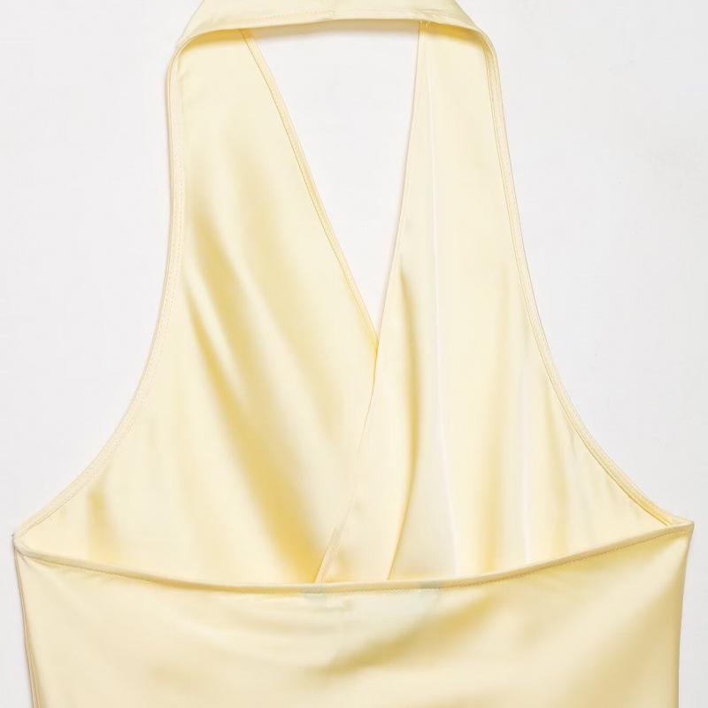 Top bustier en satin de soie mode euro-américain Printemps 2026
